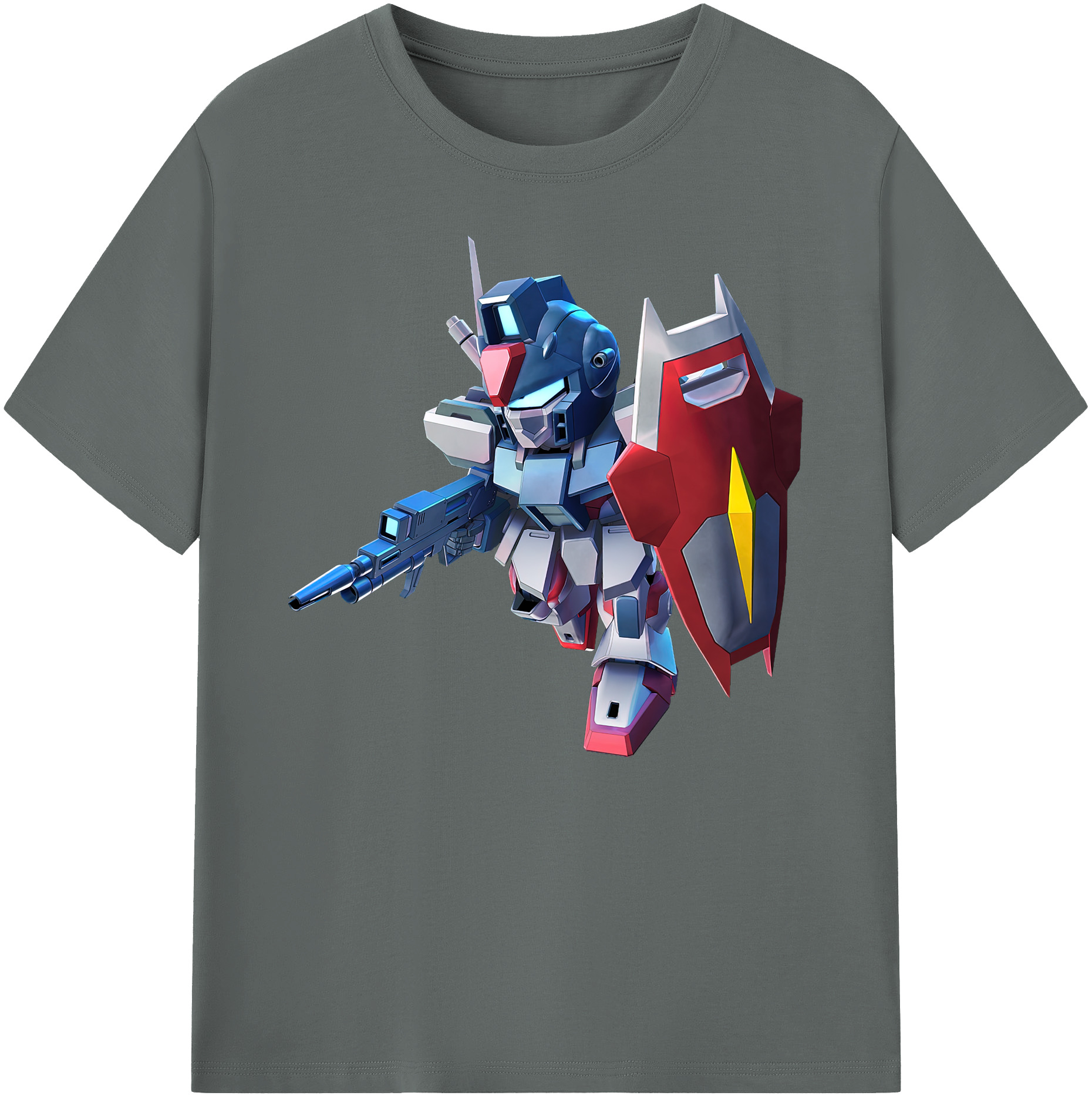 （画像用） 機動戦士ガンダム Mobile Suit Gundam 綿100％ メンズ半袖Tシャツ｜肌触りやわらか＆通気性